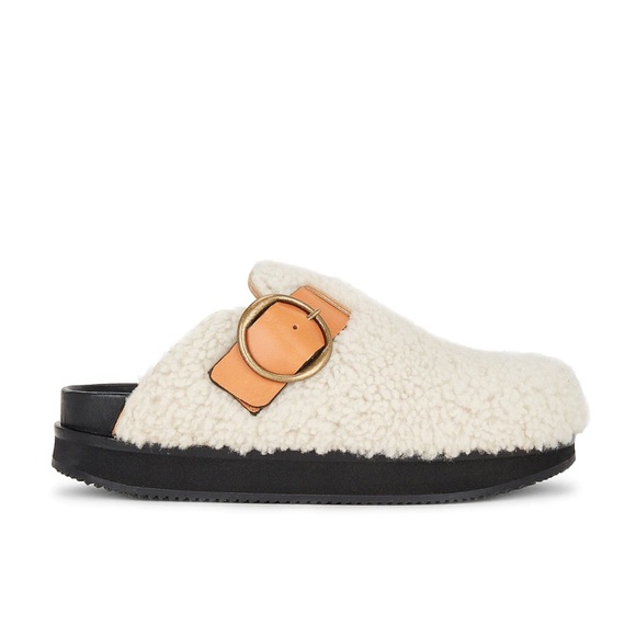 Isabel Marant Mirst Shearling Slide $890 - Picture 3 of 16